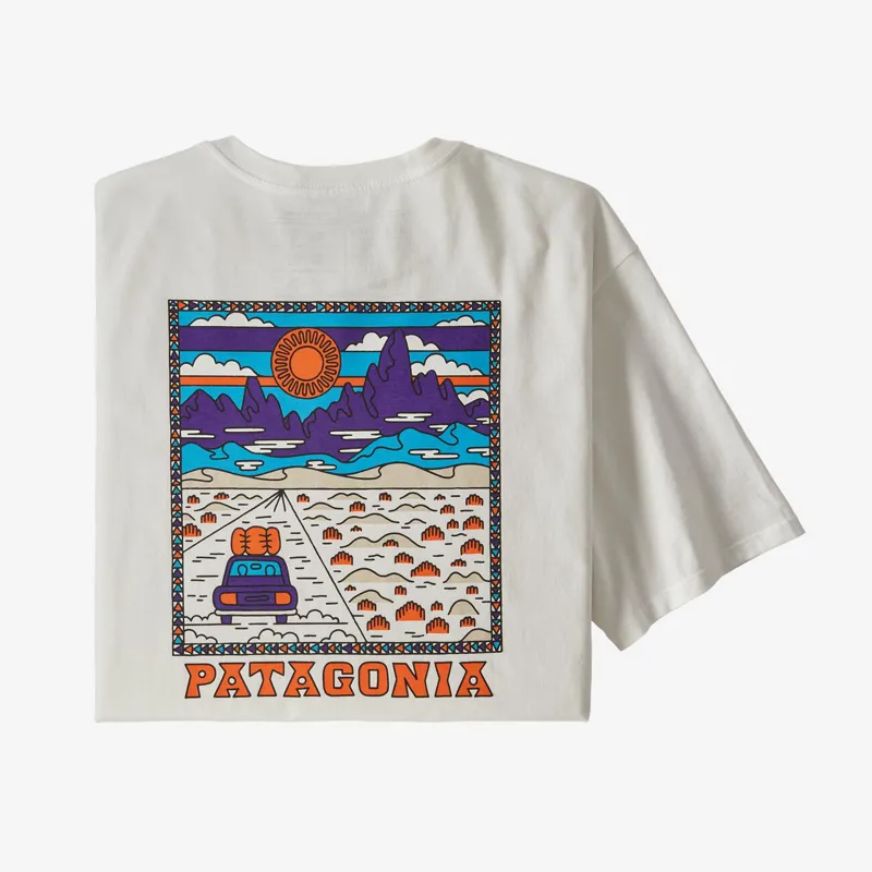 Patagonia Mens Summit Road Tee - White